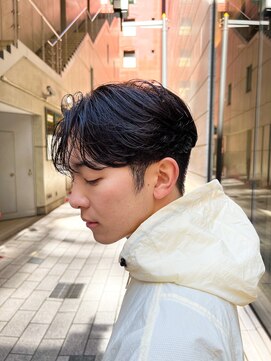 ガーデン 銀座(GARDEN) 艶センターパートニュアンスパーマダークアッシュ韓国マッシュ