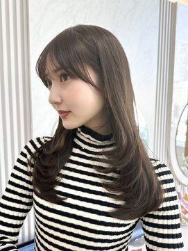 アマトウキョウ アユンチェ(AMA TOKYO×AYUNCHE) 韓国ヘア　2wayバング  レイヤーカット くびれヘア  顔周り/