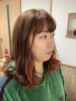 ひばり 美容室 インナーカラー(ピンク)