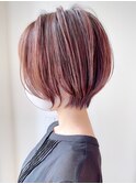 say.田代コンパクトショートウルフレイヤーハイライトショート