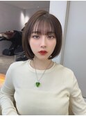 くびれヘア/顔周り/韓国/ボブ/レイヤーカット/前髪/カラー/池袋