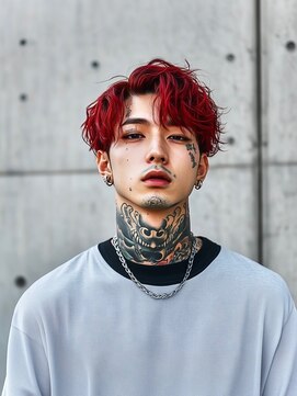 イル(iLe.) ブリーチ/スペインカール/スパイキーショート/ブルーブラック