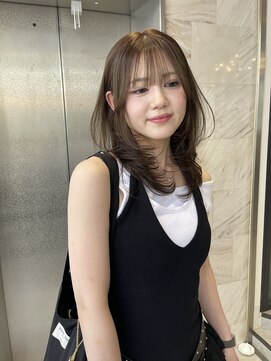 リリー(Lilley) マロンベージュ×小顔レイヤー×韓国風巻き×髪質改善