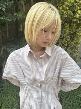 リル 人形町(RirE) 透明感ブロンド&愛されボブ◎