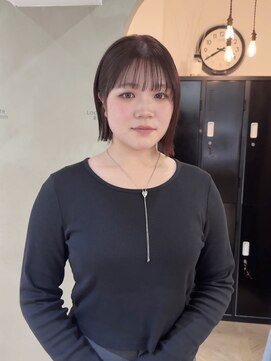 ローレン(LOREN) 黒髪/ボブルフ/ネビージュ/小顔/ワンレン/栄/髪質改善/前髪