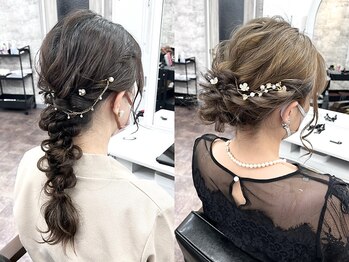 ハーシーバイアポロ 相模大野(HERSHE by apollo)の写真/【崩れにくい可愛いヘアセットなら】王道カジュアルアレンジからライブヘアセットなど華やかなアレンジも*