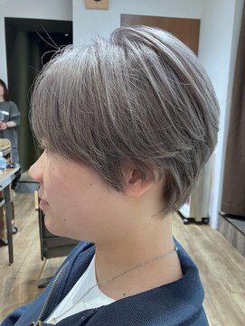 ヘアリゾート粋 新宿三丁目本店 メンズ/ダブルカラー/ベージュアッシュ/マッシュショート