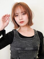 ラフィスヘアー シャイン 松戸店(La fith hair shine) 【La fith】切りっぱなしボブ×ダブルカラー×シースルーバング