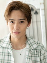 モッズヘア メン 上尾東口店(mod's hair men)&nbsp;アップバング七三ハイトーンカラー立ち上げ王道ショートI上尾