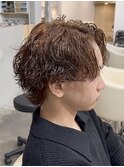 ブラウンサーフカールツイストマッシュスペインカール眉毛渋谷