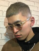エリマ 横浜西口(elima) オリーブベージュのスキンフェードクロップ◎