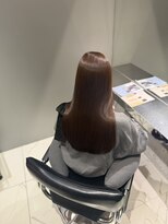レックス アオヤマ(RexAOYAMA)&nbsp;髪質改善ショコラブラウン×艶髪ストレートロング