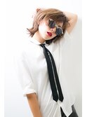 【Bonne Nouvelle】ラフ束感ショートボブ×無造作くせパーマ