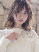 エアー 福岡(AIR)&nbsp;［air-FUKUOKA　竹石］ 透け感のある前髪がポイントなボブ