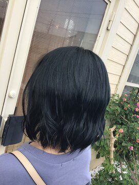 レーヴヘアー(r'eve hair) ネイビーブラック