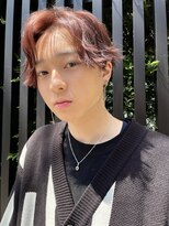 トイロ 中目黒(Toiro)&nbsp;S字センターパートセンター分けチェリーレッドカラー暖色カラー