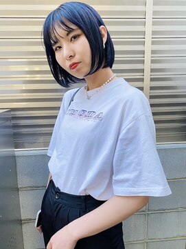 スティードトーキョー(Steed Tokyo) dark navy × mini BOB【Steed/立川】