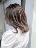 バレイヤージュロブ_外ハネボブセクションカラー_ba397172