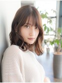 小顔ヘア/似合わせカット/デザインカラー/くびれヘア