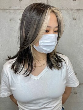 マックス フォー ヘアー(MAX FOR HAIR) 顔周りレイヤーミディアム×フェイスフレーミングカラー◎