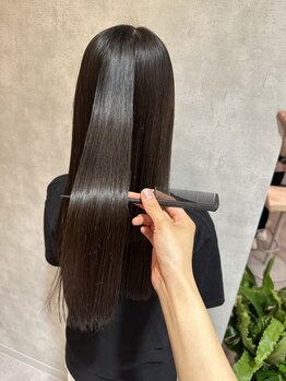 ヘアースペースブルームエア HAIR SPACE BLOOM Eaの写真/ダメージ毛の方・髪の収まりが悪い方に人気【デトックストリートメント】とぅるん髪に♪白髪ぼかしも人気