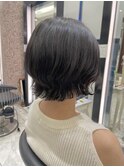 ボブパーマ/くびれボブ/くびれパーマ/コテ巻き風パーマ