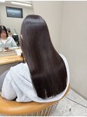 髪質改善 UPTOGLOSS 前髪長め ストレート 神戸三宮 ロング元町