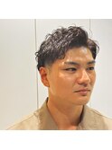 七三パーマスタイル