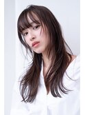 韓国レイヤー顔周りカット透明感カラー髪質改善艶髪シースルー