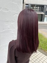 ジプソ(Gypso Hair salon)&nbsp;ダメージレス縮毛矯正レッドバイオレット