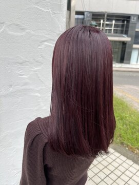 ジプソ(Gypso Hair salon) ダメージレス縮毛矯正レッドバイオレット