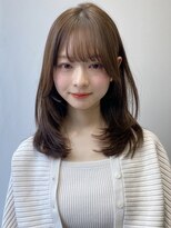 エトラ 渋谷店(etora) 小顔 前髪 レイヤーカット 暗めカラー デザインカラー"