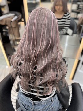 ラピス 渋谷本店(Lapis) ラベンダーカラー、デザインカラー、ハイライト