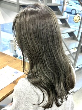 ヘアー アイス 御器所本店(HAIR ICI) 20代30代40代透明感オリーブカラー髪質改善トリートメント