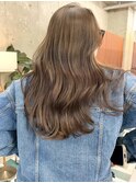栄カットカラー透明感ナチュラルロング