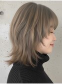 おしゃれな大人のハイレイヤーウルフ×ミディアム☆マレットヘア