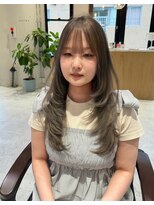 ルル(loulou)&nbsp;ミントベージュ☆レイヤーカット♪ごたわりの顔まわりカット