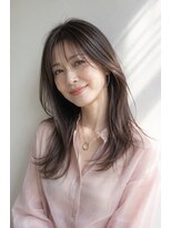 アッシュ 学芸大学店(Ash)&nbsp;ロング/大人女性/モカグレージュ/白髪ぼかしハイライト
