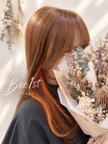 ビー ファーストフラッグス 鹿児島本店(Bee 1st FLags)&nbsp;インナーカラーオレンジ《Bee1st by SHOKO》