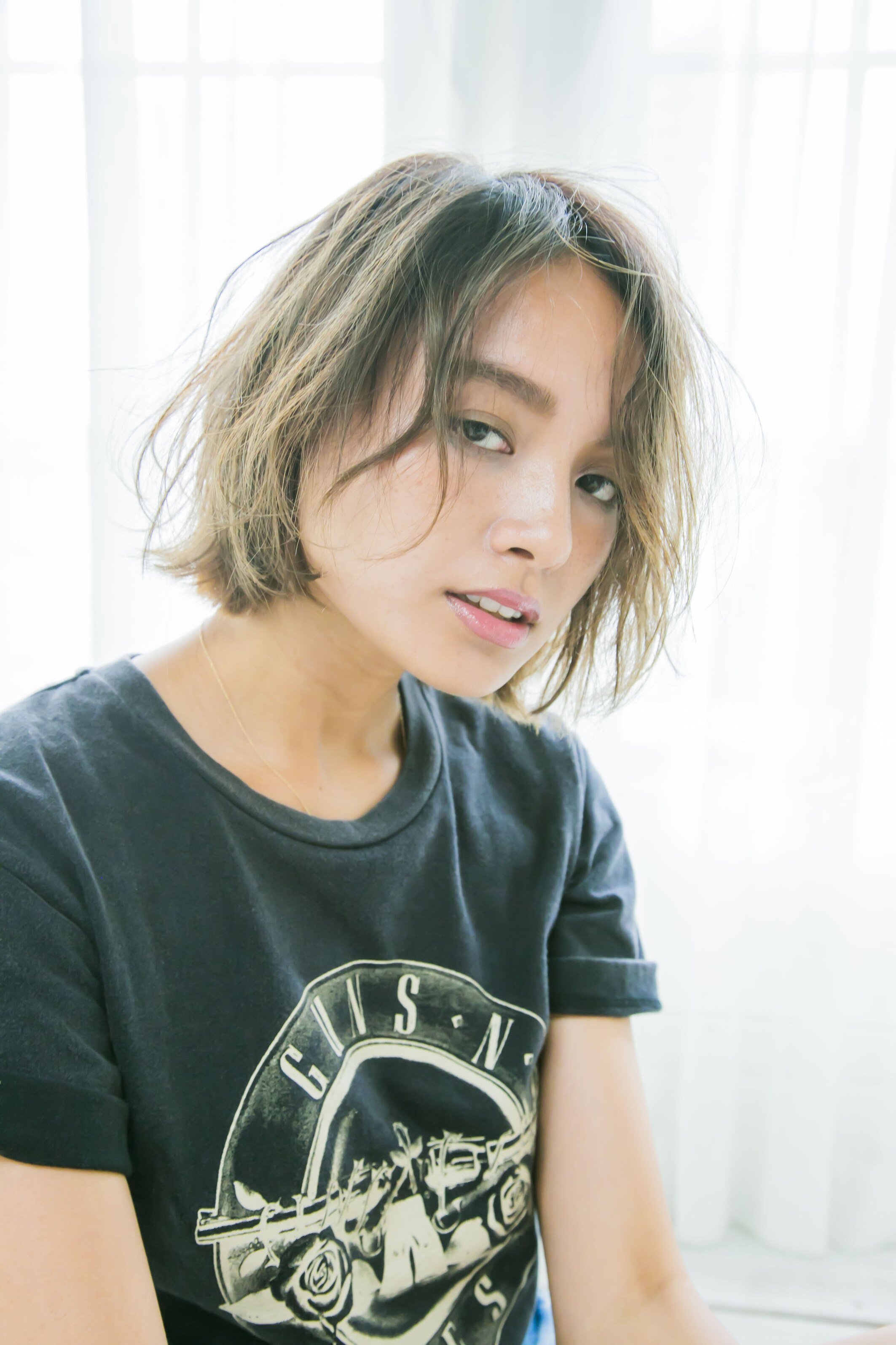 外国人風洗いざらしボブ：L006326646｜クロエ 中野(Cloe)のヘア