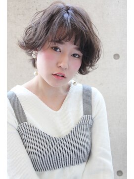ヘアーアンドメイク シーク 吉祥寺(HAIR&MAKE SeeK) 『アディクシーグレージュ』無造作ショートボブ