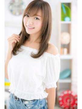 ミック ヘアアンドメイク アップ 駒込店(miq Hair&Make up) ツヤ感☆ヌーディストレート