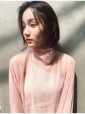 ACE 横浜　耳かけ小顔ボブ×大人ダークブラウン