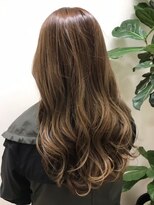 モルニ(MORNI)&nbsp;ショコラベージュ_マロンベージュ Aラインボブ かきあげ