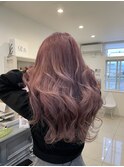 ブリーチありラベンダーピンク