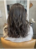 【小松】 ハイライトで透け感グレージュ