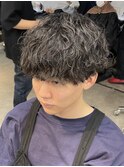 波巻きスパイラルツイストスパイラルパーマツーブロックマンバン