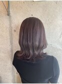 外ハネxピンクラベンダー