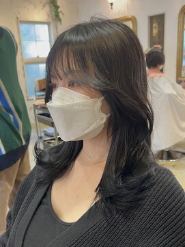 サンバイセライロ 千葉(SAN. by celilo) 盛れる顔周りエギョモリ韓国ヘア【佐藤詩門】