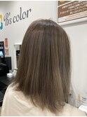 オーガニックカラー全体染め+うるツヤ髪質改善トリートメント
